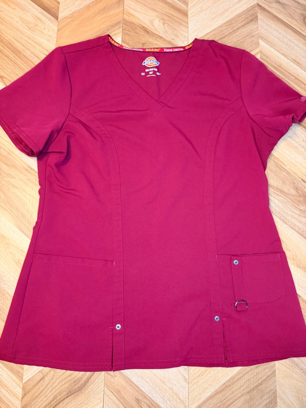 Burgundy Dickie’s Women’s Scrub Top